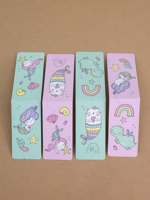 Набор магнитных закладок "Mermaid Vibes", 4 шт., 35х70 мм