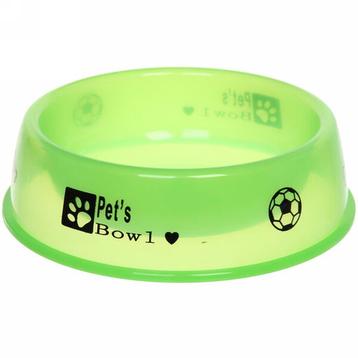 Цена за 3 шт. Миска пластиковая "Паппи" 21*6см цвет зеленый / 500мл