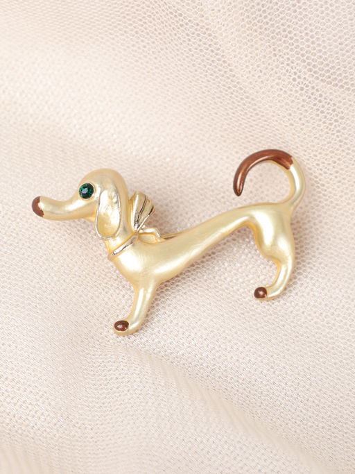 Брошь Такса / 1461-35 /уп 24/