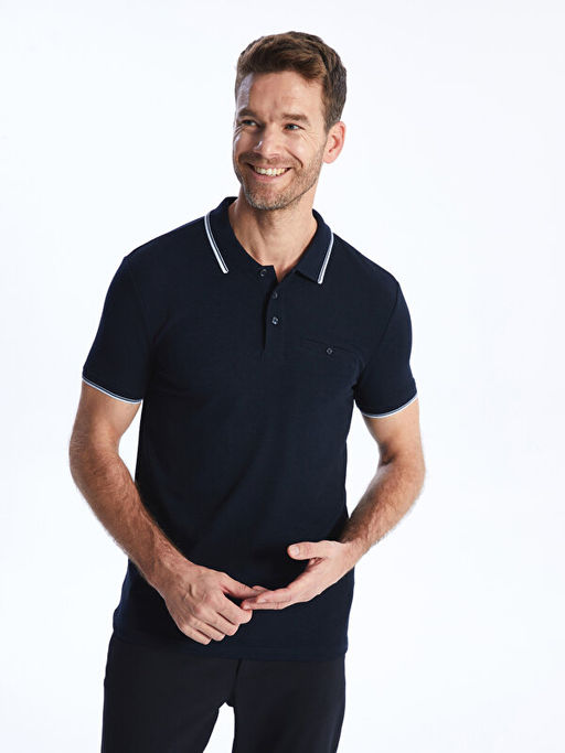 Polo Yaka K?sa Kollu Erkek Ti??rt - Waikiki фото 2