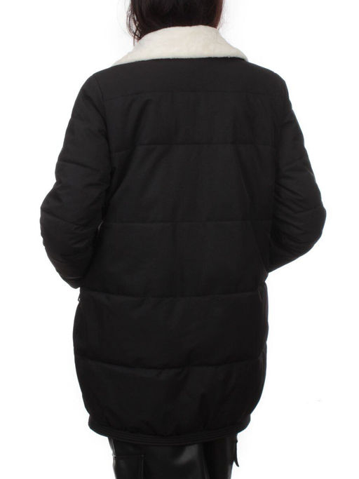 S24-236 BLACK Куртка демисезонная женская (100 гр. холлофайбер) - Fashion фото 8