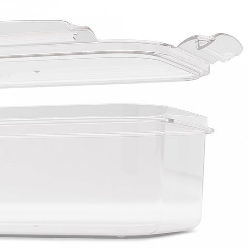 Контейнер для продуктов пластмассовый "Прайм" набор 3шт: 0,5л, 1л, 1,5л, подходит для СВЧ (Россия)