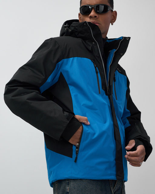 Горнолыжная куртка мужская зимняя голубого цвета 7612Gl - Mtforce фото 10