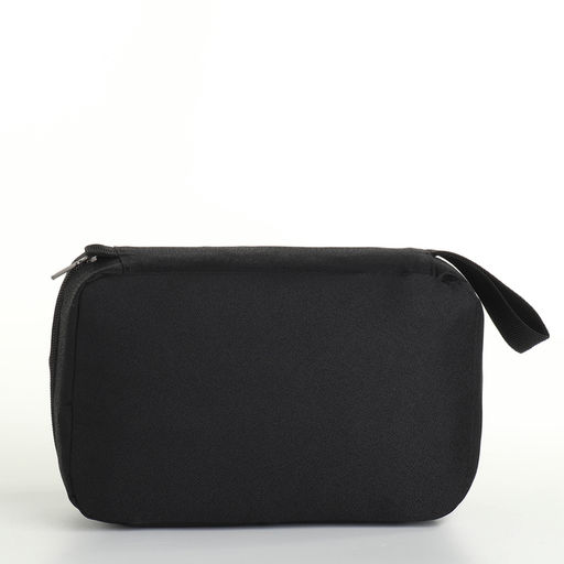 Косметичка-несессер дорожная на молнии, с ручкой, с крючком, чёрная - Simaland фото 4