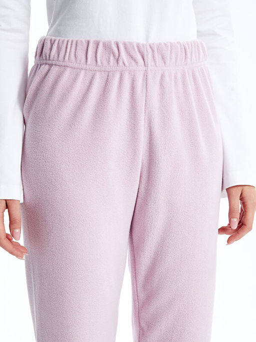 Beli Lastikli Polar Kad?n Pijama Alt?