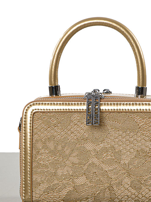 LACCOMA сумка F2065-4-светло золотистый натуральная кожа фото 6