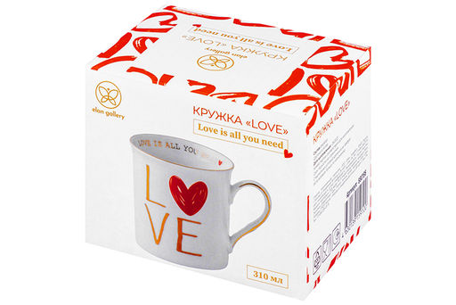 Кружка 310 мл 12*8,5*9 см LOVE NEW BONE CHINA - Elan gallery фото 14