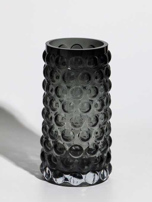 Ваза «Валери», шарики, 23×11 см, стекло, серая