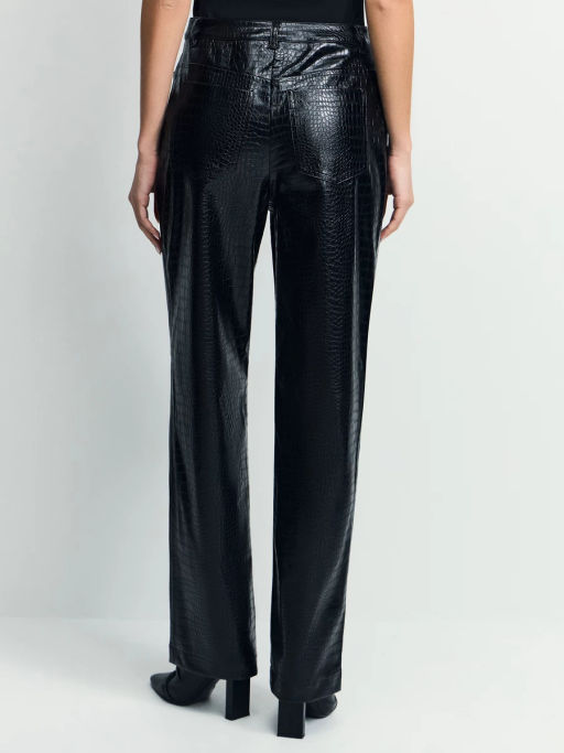 Прямые брюки из искусственной кожи / Zarina