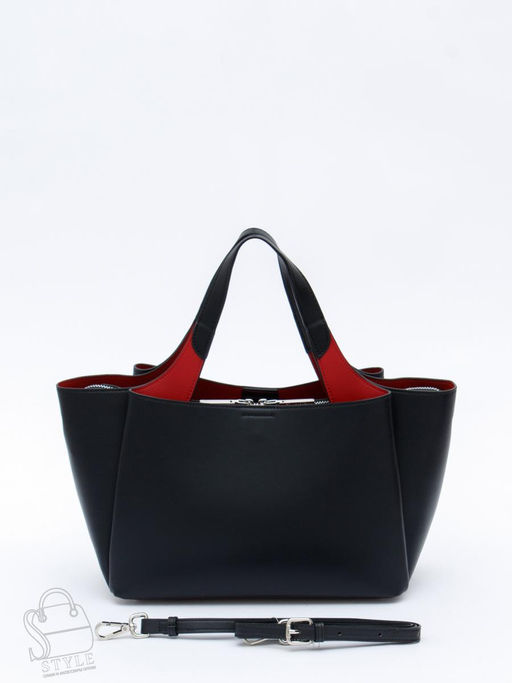 Сумка женская кожаная 1028M black Polina&Eiterou