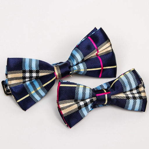 Галстук - бабочка для мальчика и папы «Набор для фотосессии», 2 шт., синий, M&B