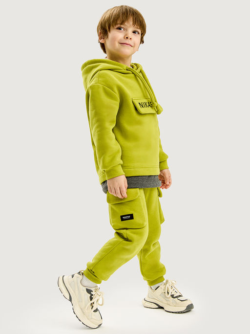 Костюм 7т20225 черный/серый меланж - Nikastyle фото 7