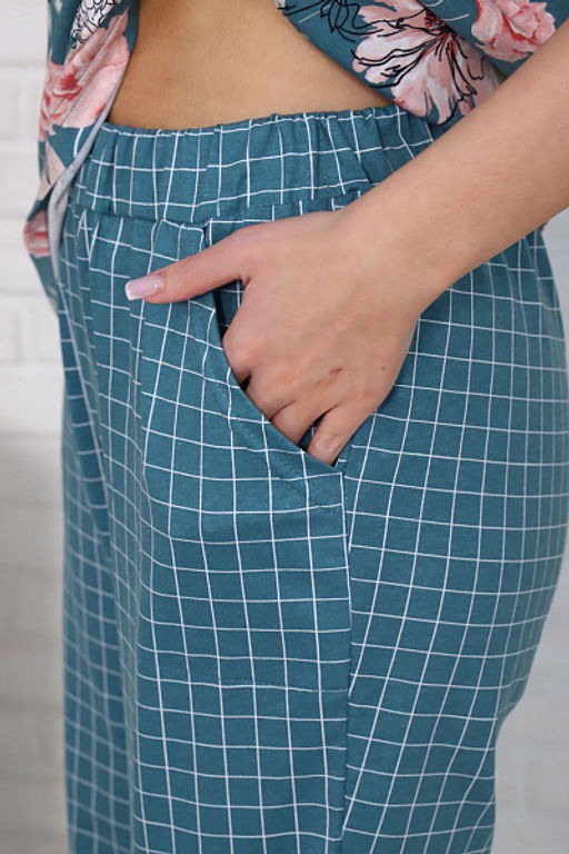 Костюм с брюками (00991, зеленый) - Плиона фото 15