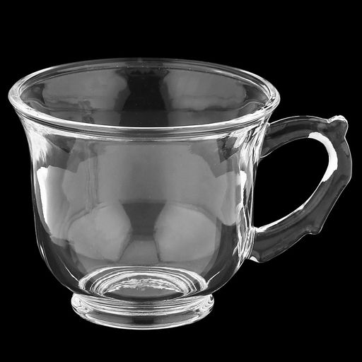 Чашка стеклянная Цинния 250мл, д9см, h7,8см, с блюдцем д13,8см, h1,8см, набор 6пар, в коробке, Дели Гласс (Deli Glass) (Китай) - Домашняя мода фото 3