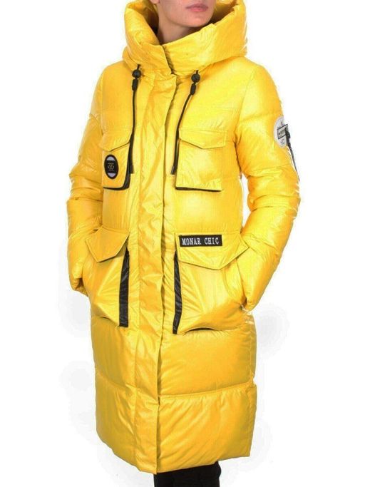2187 YELLOW Куртка зимняя женская AIKESDFRS (200 гр. холлофайбера) - Fashion фото 3