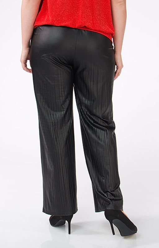 4117 Шикарные брюки из кожи с плиссированным эффектом - Ckc collections фото 4