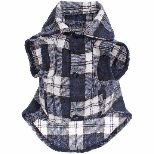 Кофта - рубашка фланелевая для мелких пород собак и кошек "BRO Style", цвет черный, р 2XL