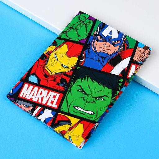 Блокнот А6, 64 листа в твёрдой обложке, MARVEL, Мстители