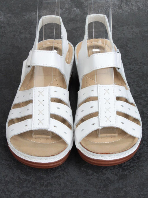 06-PEI02-1 WHITE Туфли летние женские (натуральная кожа) - No name фото 7