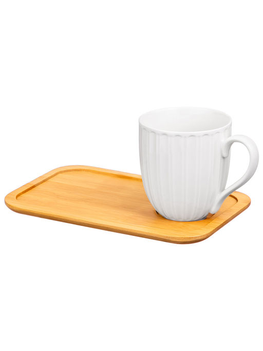 Набор кружек с блюдцами д/ десерта 4 пр. 330 мл 12*8,5*9,5 см Ампир фарфор - Elan gallery фото 7