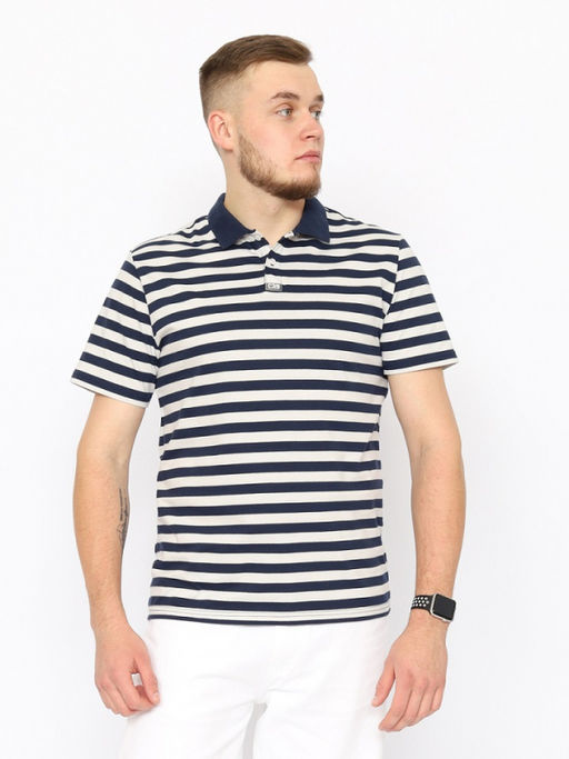 CRB wear/CWSM 60369-41 Рубашка-поло мужская,темно-синий/Ex.Cherubino