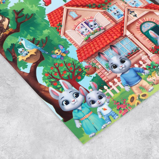 Цена за 10 шт. Наклейки бумажные Зайки , 11 х 15.5 см - Дарите счастье фото 2