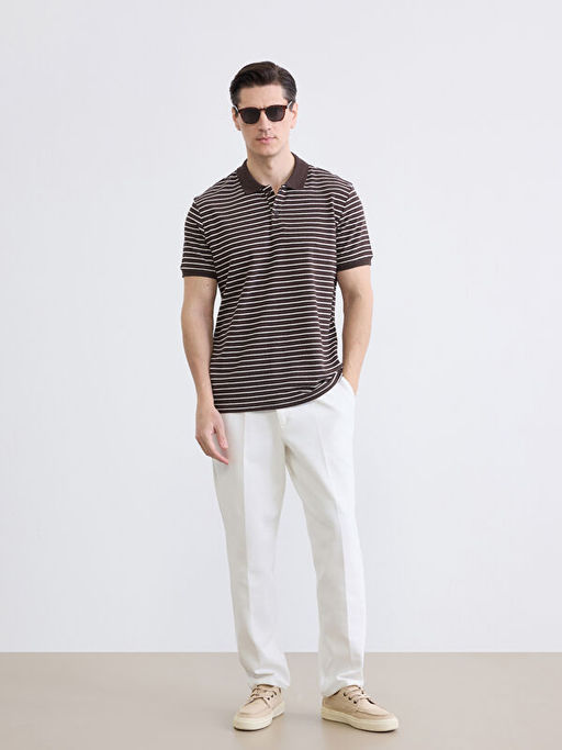 Polo Yaka ?izgili Erkek Ti??rt