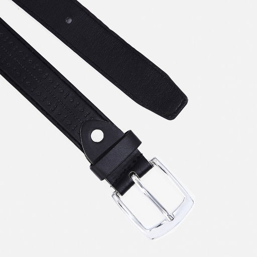 Ремень детский, ширина 2,5 см, винт, пряжка металл, цвет чёрный - Simaland фото 2