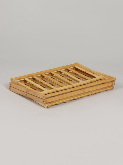 Подставка для цветов Greengo, 3 полки, 50×25×46 см, напольная, бамбук