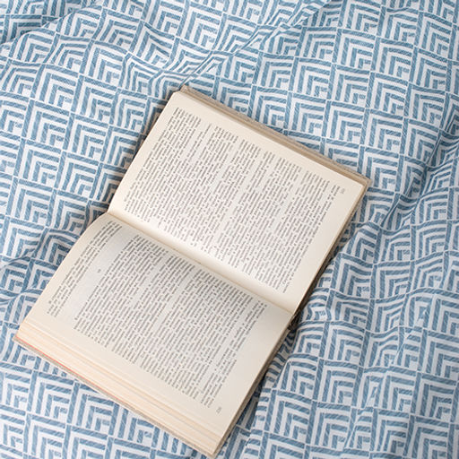 КПБ Simple Life евро, бязь, 100 % хлопок, пл. 120 гр./кв.м., Ромбы голубые ОП Пододеяльник 205*217, простыня 240*217, наволочка 70*70 (2 шт.) - Традиция фото 4