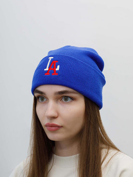Шапка AMERICAN NEEDLE арт. 21019A-LOS Los Angeles Angels Cuffed Knit MILB (синий)  фото 3