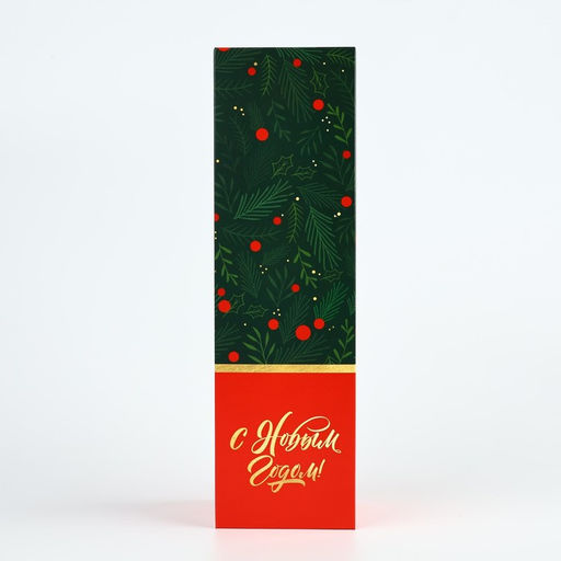 Коробка подарочная новогодняя складная Новогодняя , 9.5 х 32.5 х 9.5 см - Дарите счастье фото 4