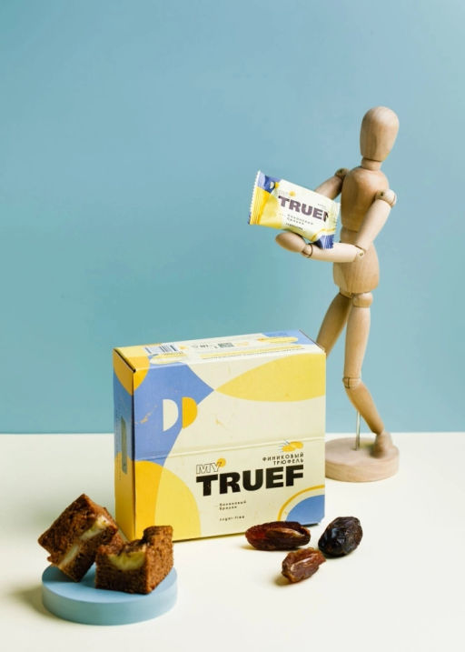 Трюфель финиковый Мy Truef банановый брауни, 360 г | шоу-бокс  24 конфеты - Сибирский кедр фото 10