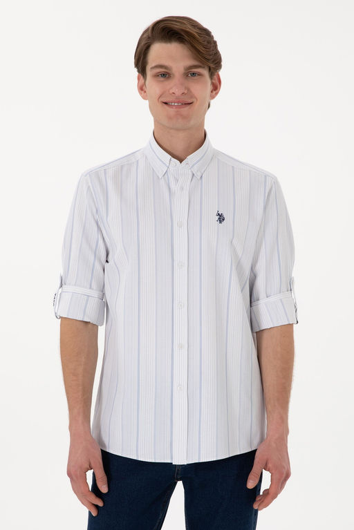 Erkek Mavi Uzun Kollu G_mlek Sepette S_rpriz _ndirim