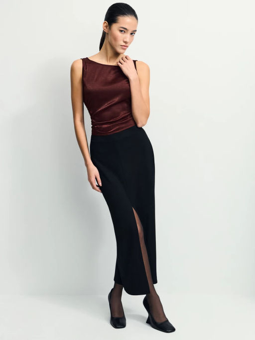 Блуза из вискозы с завязками / Zarina