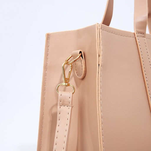 Сумка-тоут на молнии, цвет бежевый - Simaland фото 5