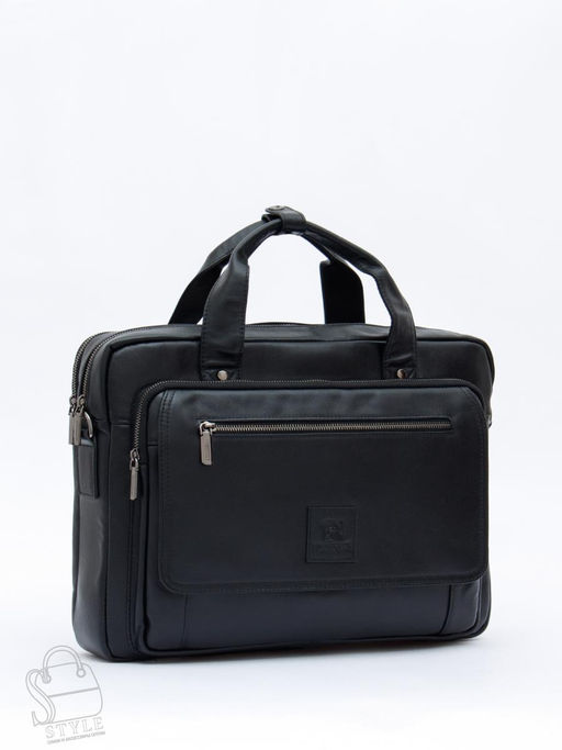 Портфель мужской кожаный 710XL black Fuzhiniao