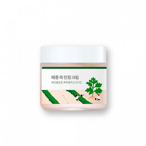Round Lab Mugwort Calming Cream, 80ml - Лёгкий успокаивающий крем с полынью