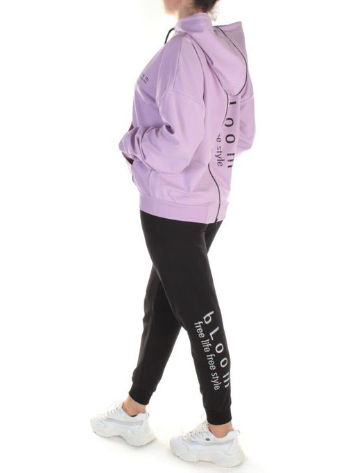 Y325 LILAC Спортивный костюм женский (100% хлопок) - Фабричный китай фото 8