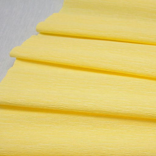 Бумага крепированная желтая светлая 60г/м2 (№28) 50*250см, в пакете