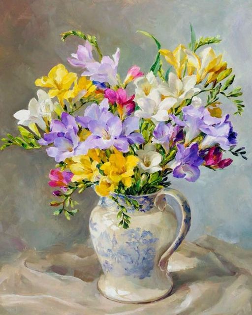 Цветы в кувшине