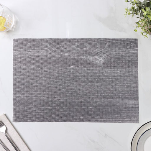 Набор салфеток сервировочных Доляна Дерево, 4 шт, 4530 см, цвет серый фото 3