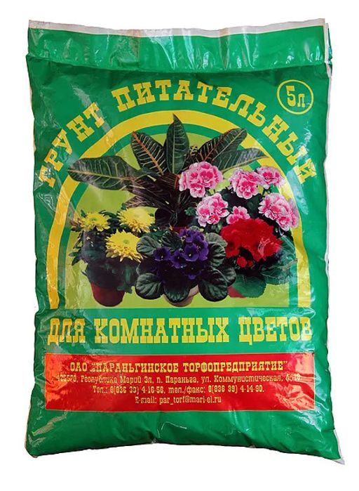 ПТ Грунт питательный для комнатных цветов 10 л