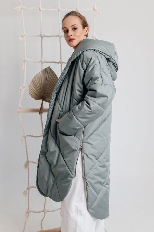 Пальто AMORI 2140 мятный  фото 2