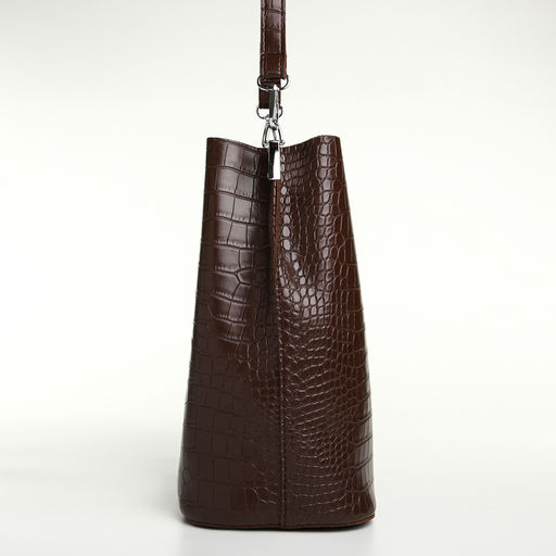 Сумка женская TEXTURA на магните, 24×14×29 см, коричневая