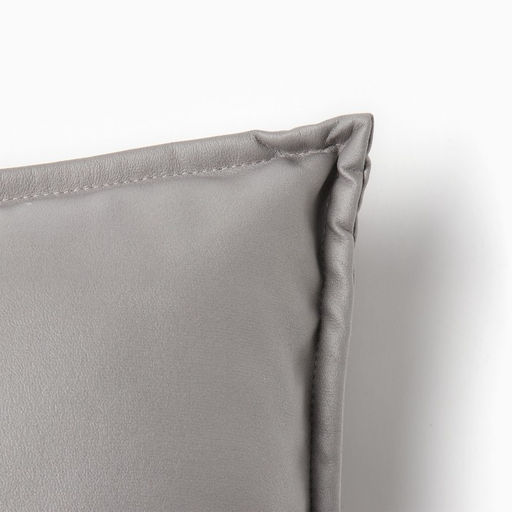 Наволочка декоративная Этель кожзам 45х45 см, серый  фото 2