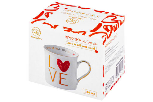 Кружка 310 мл 12*8,5*9 см LOVE NEW BONE CHINA - Elan gallery фото 6