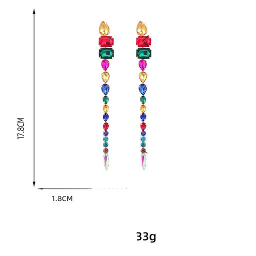 Серьги длинные на гвоздиках арт. 13 0965 (id 265489) - Rada фото 3