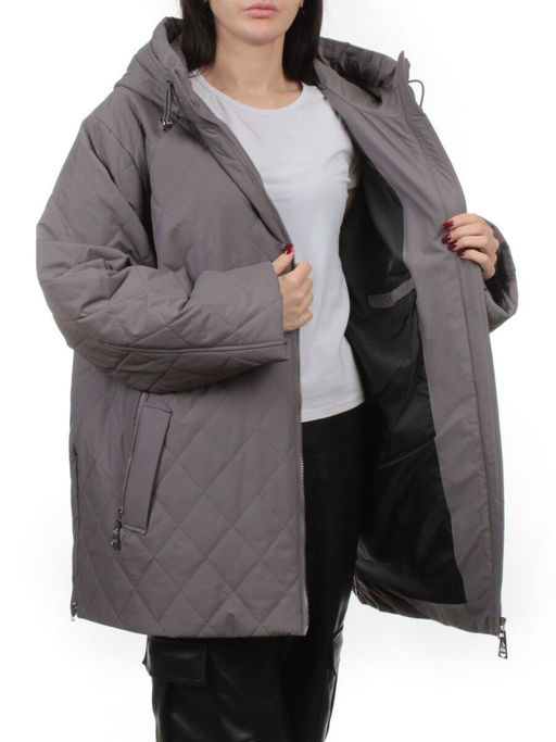 F-803 GRAY Куртка демисезонная женская (100 гр. холлофайбер) - Fashion фото 7