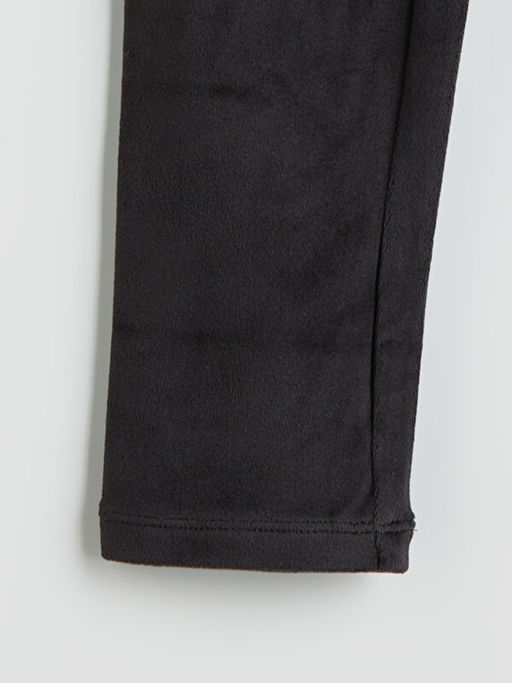 Beli Lastikli Kadife K?z ?ocuk Tayt